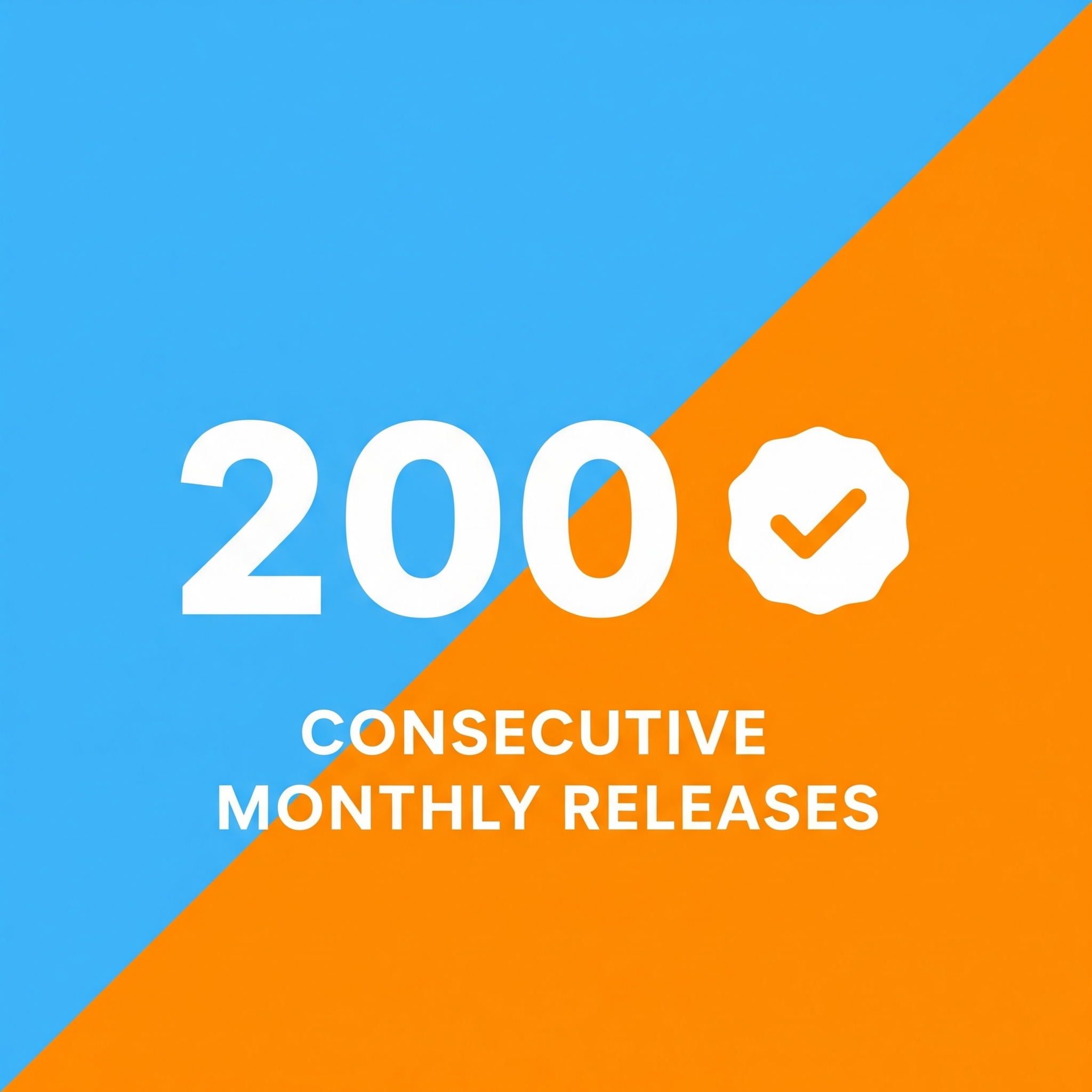 200 Monthly Versions and Moving Forward