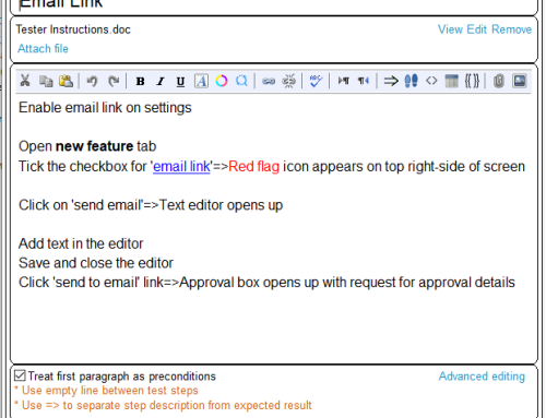 Test Editor