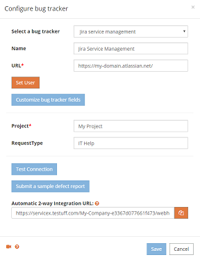 JIRA Service Management Integration